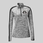 Ladies PosiCharge ® Electric Heather Colorblock 1/4 Zip Pullover Thumbnail