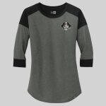 Ladies Heritage Blend 3/4 Sleeve Baseball Raglan Tee Thumbnail