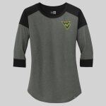 Ladies Heritage Blend 3/4 Sleeve Baseball Raglan Tee Thumbnail